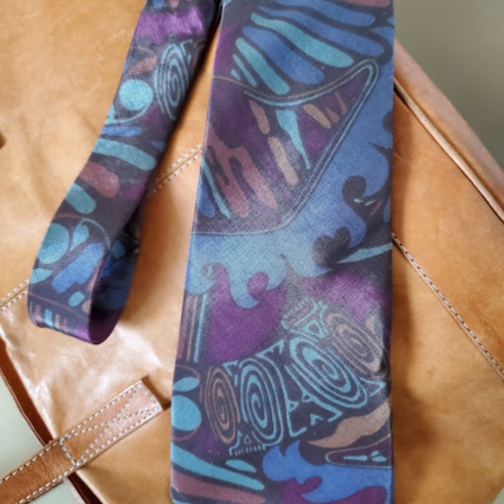 1970s Vintage Fat "Johnny Carson" Mens Tie - Picture 2 of 5
